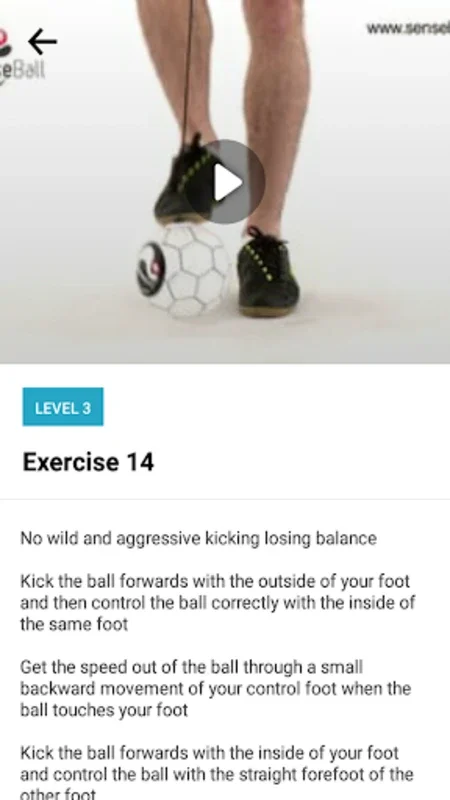 Senseball for Android: Enhance Football Skills