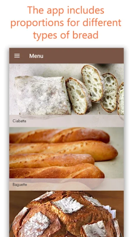 Bread Calculator for Android: Precise Ingredient Ratios