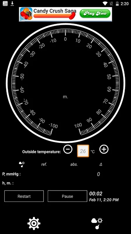 mu Barometer for Android - Monitor Atmospheric Pressure