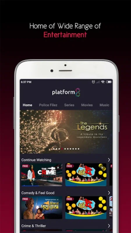 Platform8 for Android - Seamless On-Demand Bengali Streaming