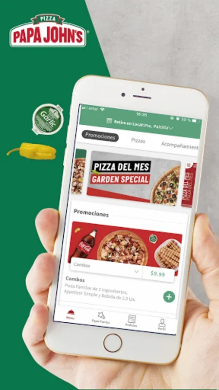 Papa John's Pizza Guatemala for Android - Order and Track with Ease