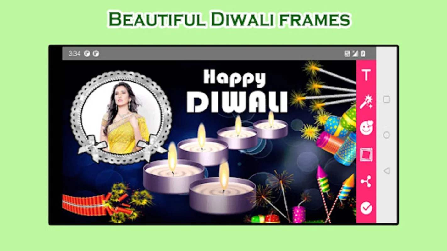 Diwali Photo Frames for Android - Create Festive Photos