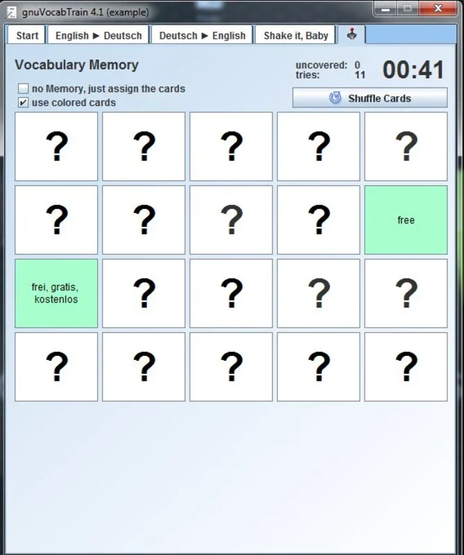 GNUVocabTrain for Windows: Master English & German Vocabulary