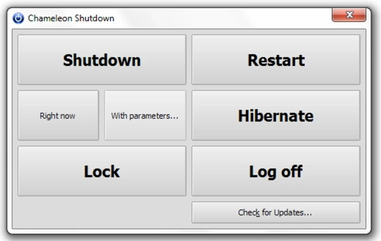 Chameleon Shutdown for Windows - Automatically Shut Down Your Computer