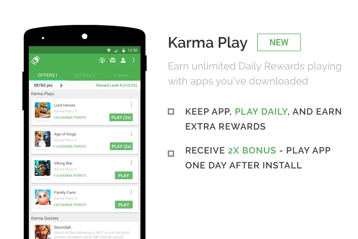 appKarma for Android - Earn Cash and Gift Cards