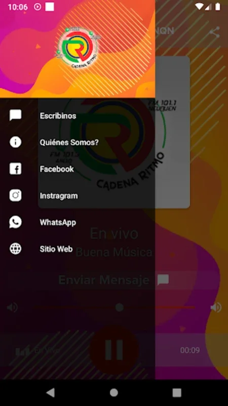 CADENA RITMO 101.1 NQN for Android - Stream Global Rhythms