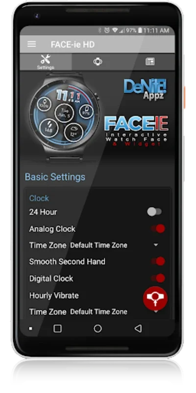 FACE-ie HD Watch Face for Android: Customize Your Device