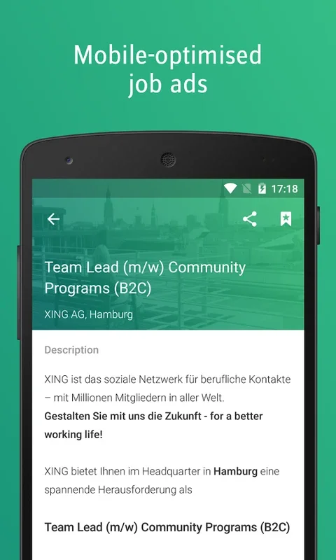 XING Jobs for Android - Find Your Dream Job