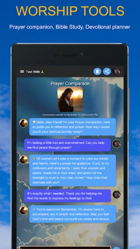 Text With for Android - Enriching Faith Engagement