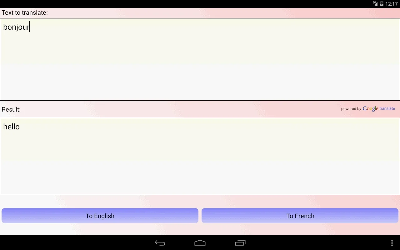 French English Translator for Android - No Downloading Required