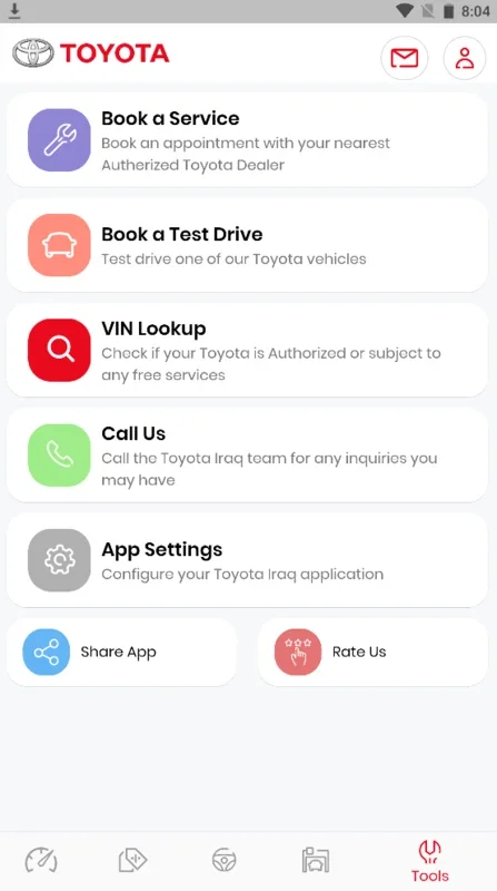 Toyota Iraq for Android - Manage Your Toyota in Iraq