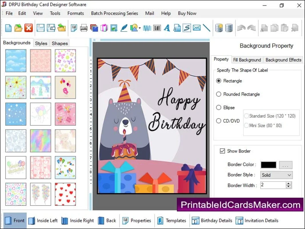 Birthday Cards Maker for Windows - Create Stunning Cards