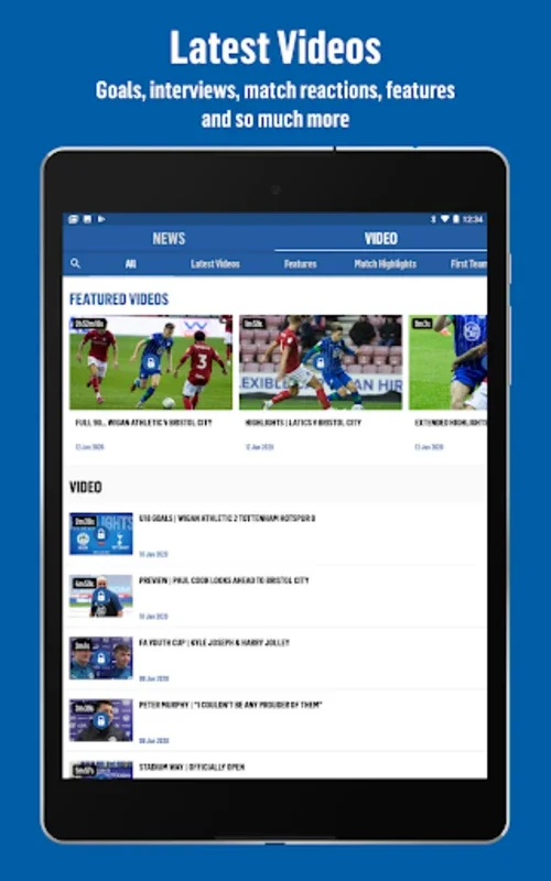 Wigan FC App for Android - Stay Connected with the Team