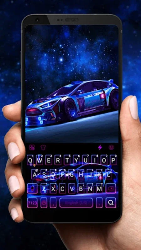 Racing Sports Car Theme for Android - Enhance Typing