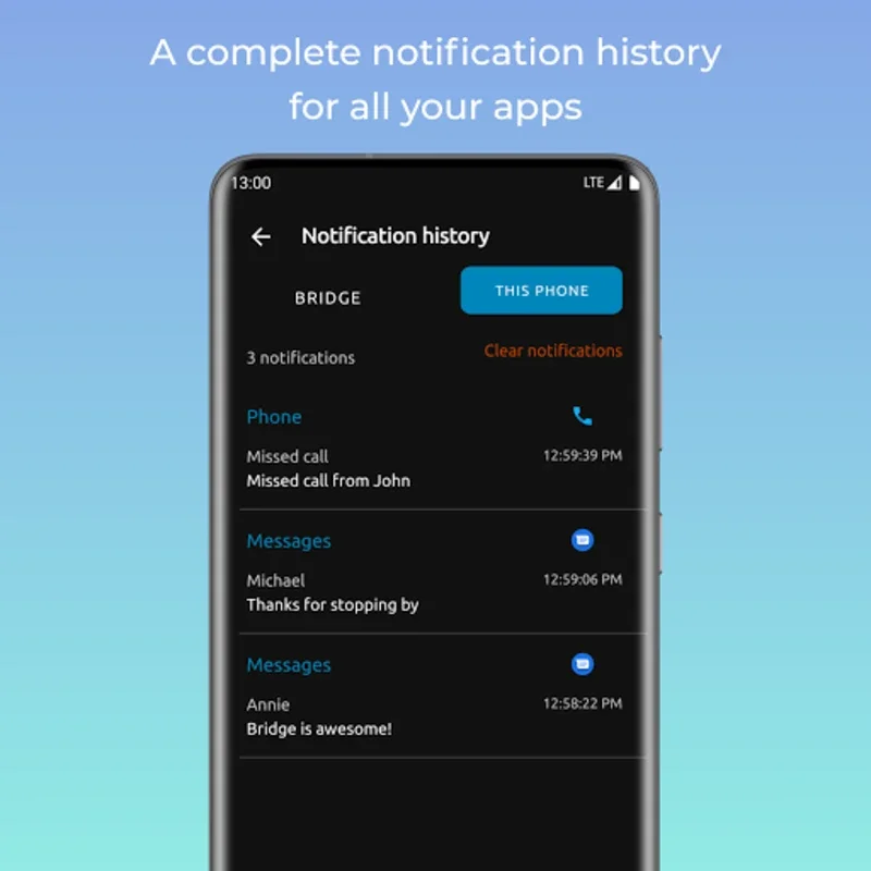 Bridge - mirror notifications for Android - Seamless Notification Management