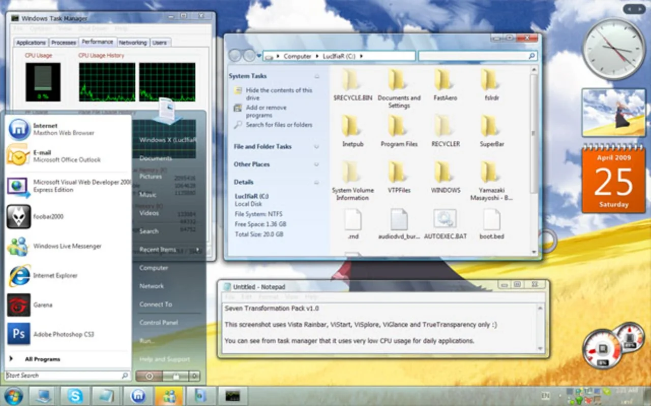 Seven Transformation Pack for Windows - Get Windows 7 Look