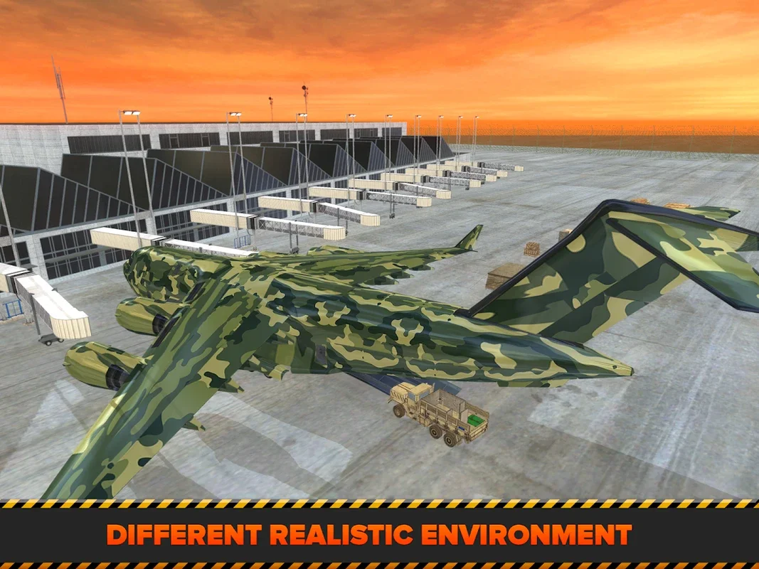 Army Cargo Plane Airport 3D for Android - Realistic Flight Sim