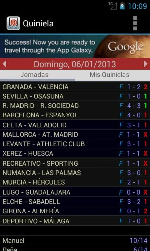 Quiniela for Android - Get Real-time Football Updates