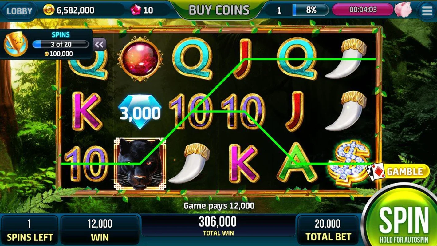 Slots Wolf Magic - FREE Slot Machine Casino Games for Android: Win Big!