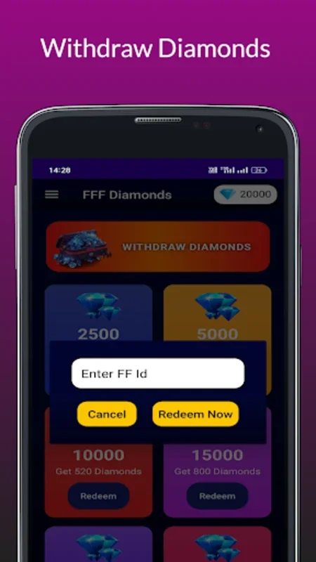 FFF Diamonds for Android - Spin and Win Diamonds