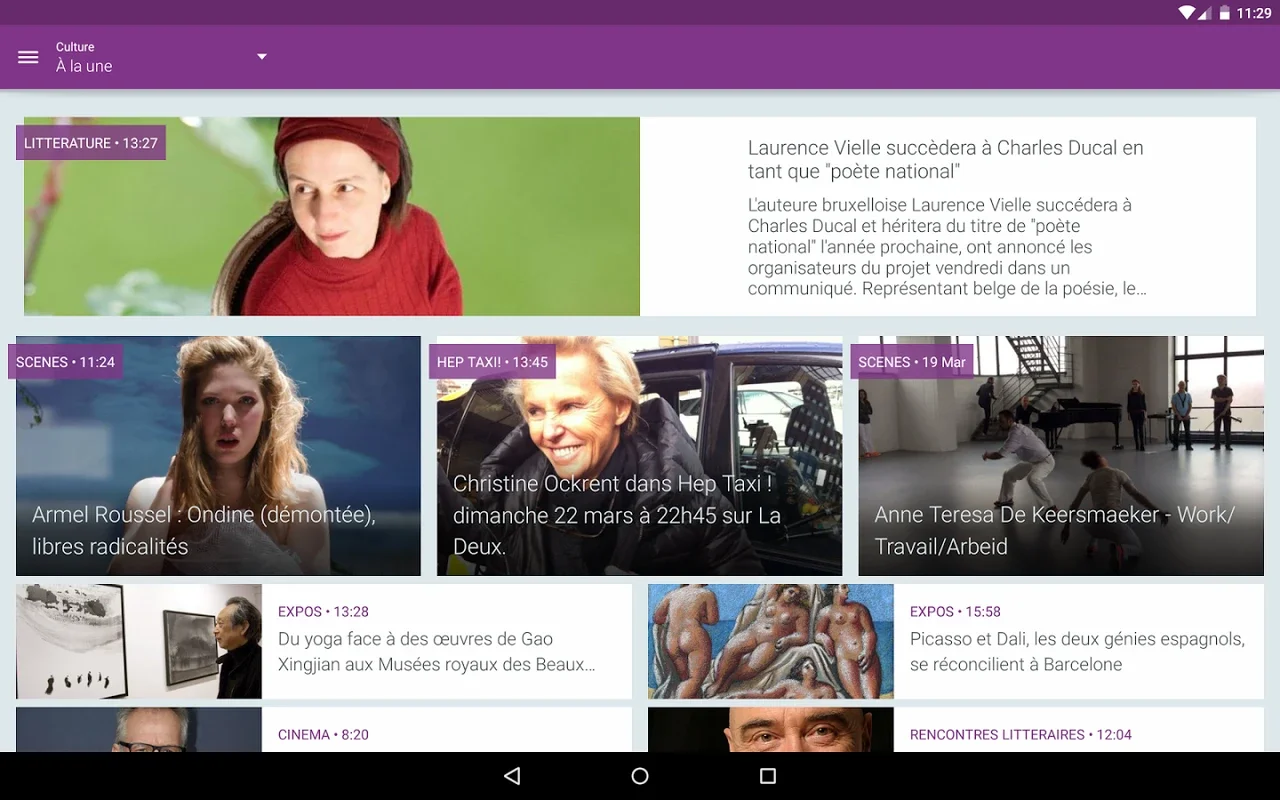 RTBF for Android: Diverse Content for Every Interest