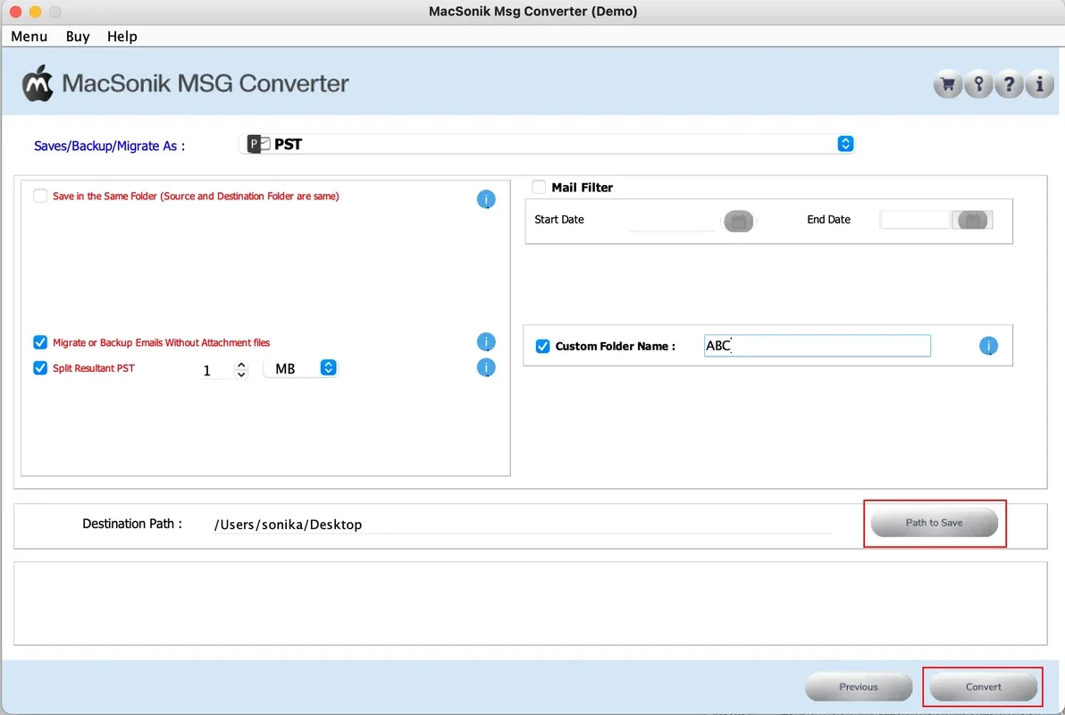 MacSonik MSG Converter for Mac - Convert MSG Files Easily