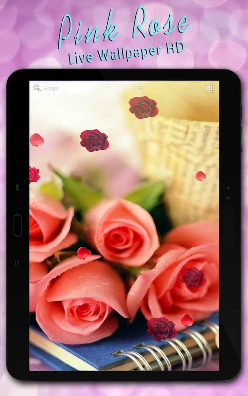 Pink Rose Live Wallpaper HD for Android - Elegant Rose Wallpapers