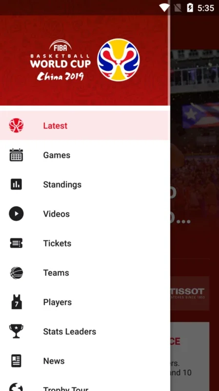 FIBA Basketball World Cup 2019 for Android - Stay Updated