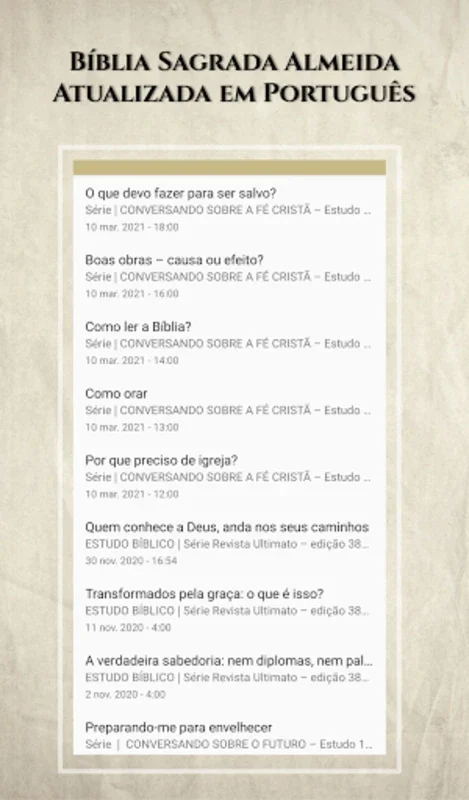 Bíblia João Ferreira Almeida for Android - Offline Bible Study