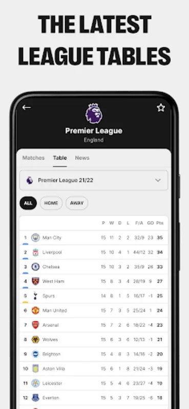 Apex Football for Android - Stay Connected with Live Football