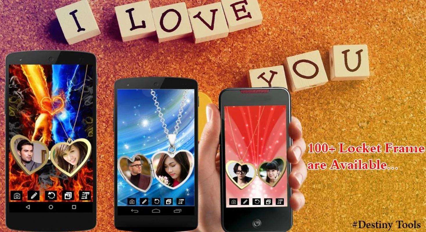 Love Locket Photo Frame for Android - Personalized Creations