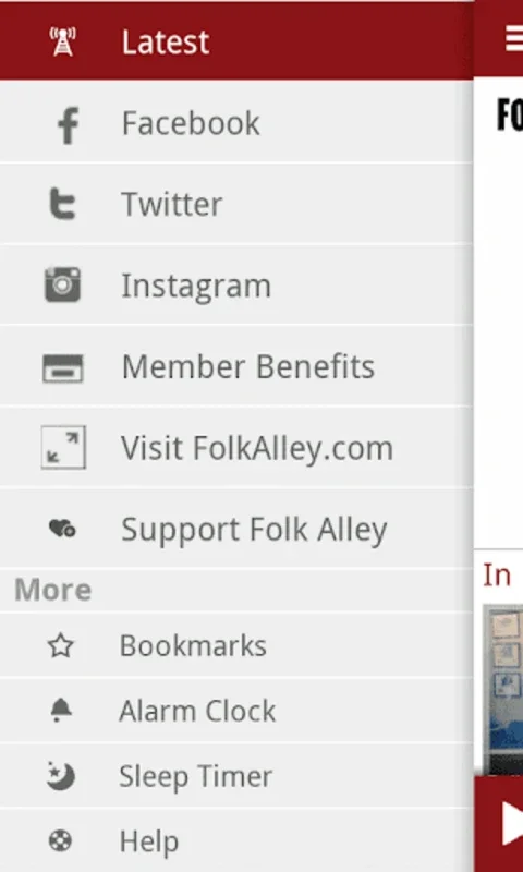 Folk Alley Player for Android - Stream Folk Music Anytime