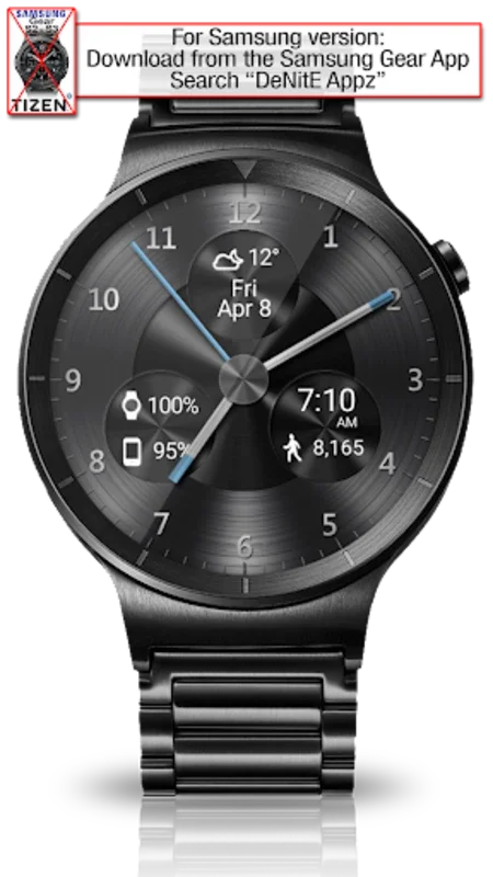 Black Metal HD Watch Face for Android - Add Elegance to Your Wearable