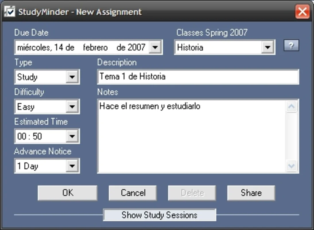 StudyMinder for Windows - Efficient Study Time Management