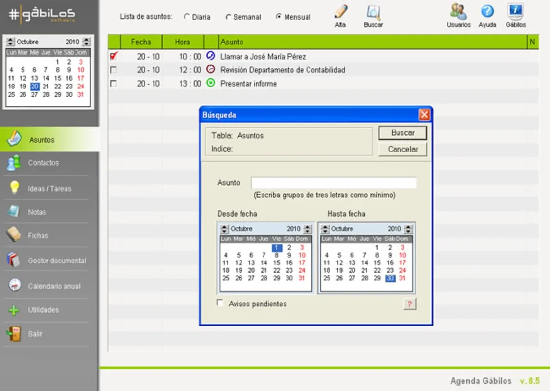 Agenda Gabilos for Windows - A Powerful Contact Book