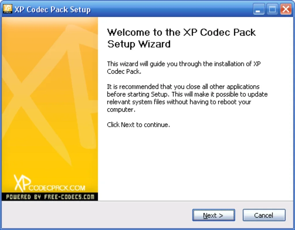 XP Codec Pack for Windows - Play All Media Files Easily