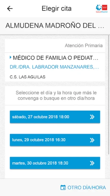 Cita sanitaria for Android - Simplify Madrid Health Appointments