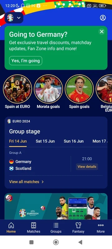 UEFA EURO 2024 Official for Android - Follow the Tournament on Your Phone