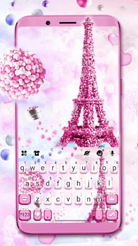 Romantic Paris Tower Theme for Android - Stylish Keyboard