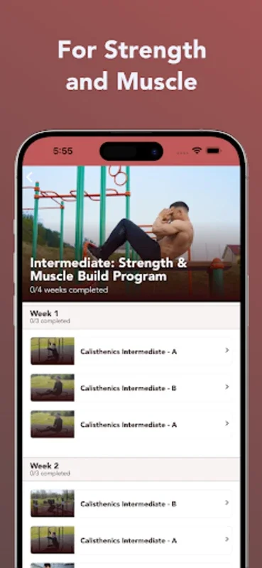 Calisthenics for Android - A Fitness App for All Levels