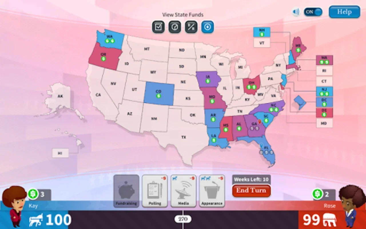 Win the White House for Android - Immersive Political Simulation