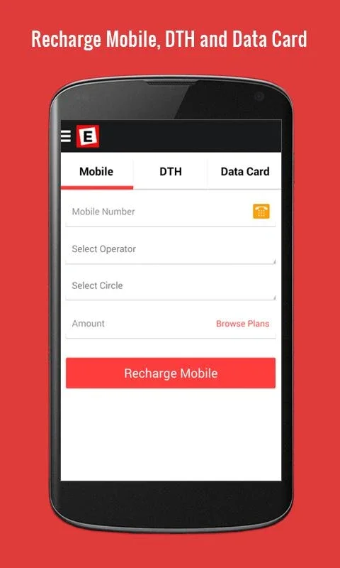 Easy Mobile Recharge for Android - Secure and Swift Recharging