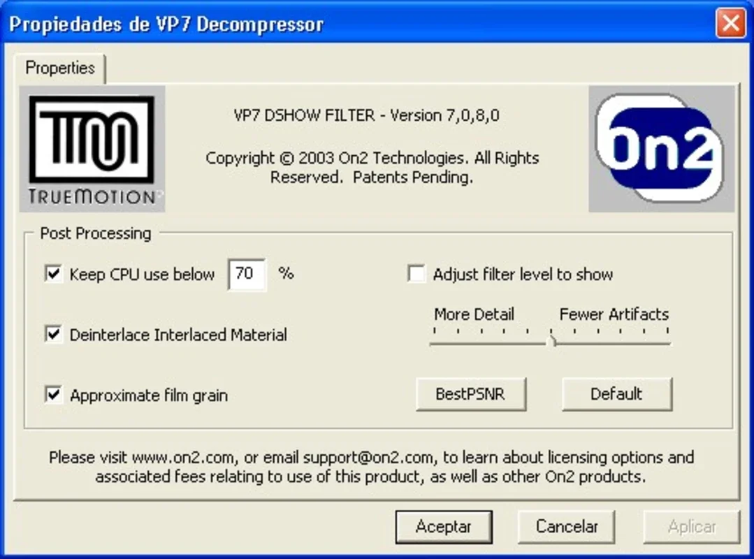 VP7 Personal Edition for Windows: Superior Codec