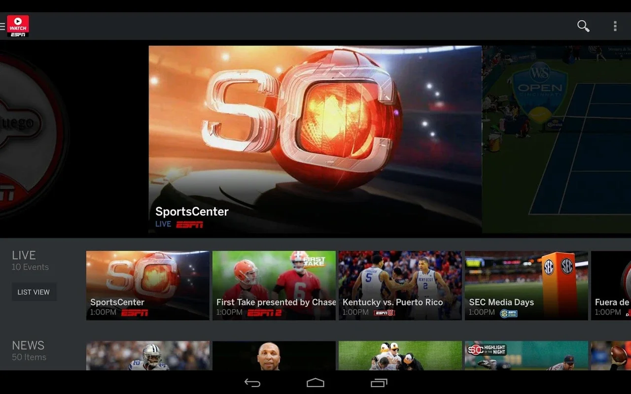 WatchESPN for Android: Unrivaled Sports Content