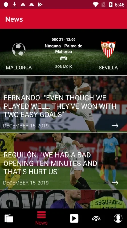 Sevilla FC for Android - Stay Updated with the Team