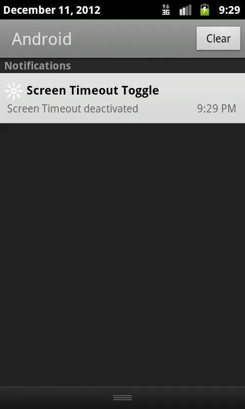 Screen Timeout Toggle for Android: Extend Screen Activity