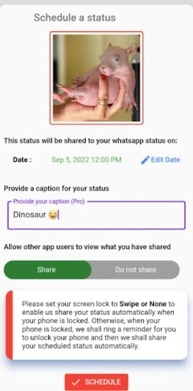 Status Scheduler for WhatsApp for Android - Simplify Status Sharing