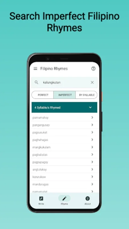 Filipino Rhymes for Android - Discover Extensive Filipino Rhymes