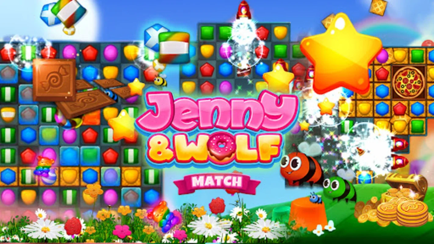 Jenny & Wolf Match for Android - Engaging Match 3 Adventure