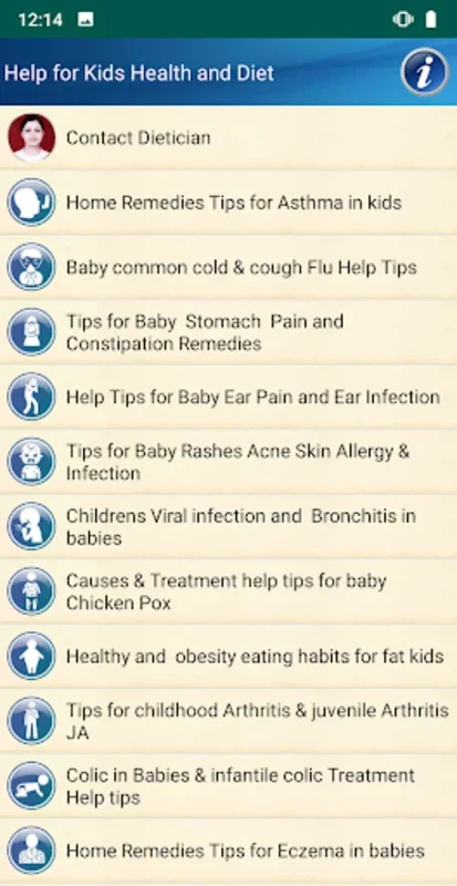 Kids Health and Diet Help for Android - Essential for Child Health